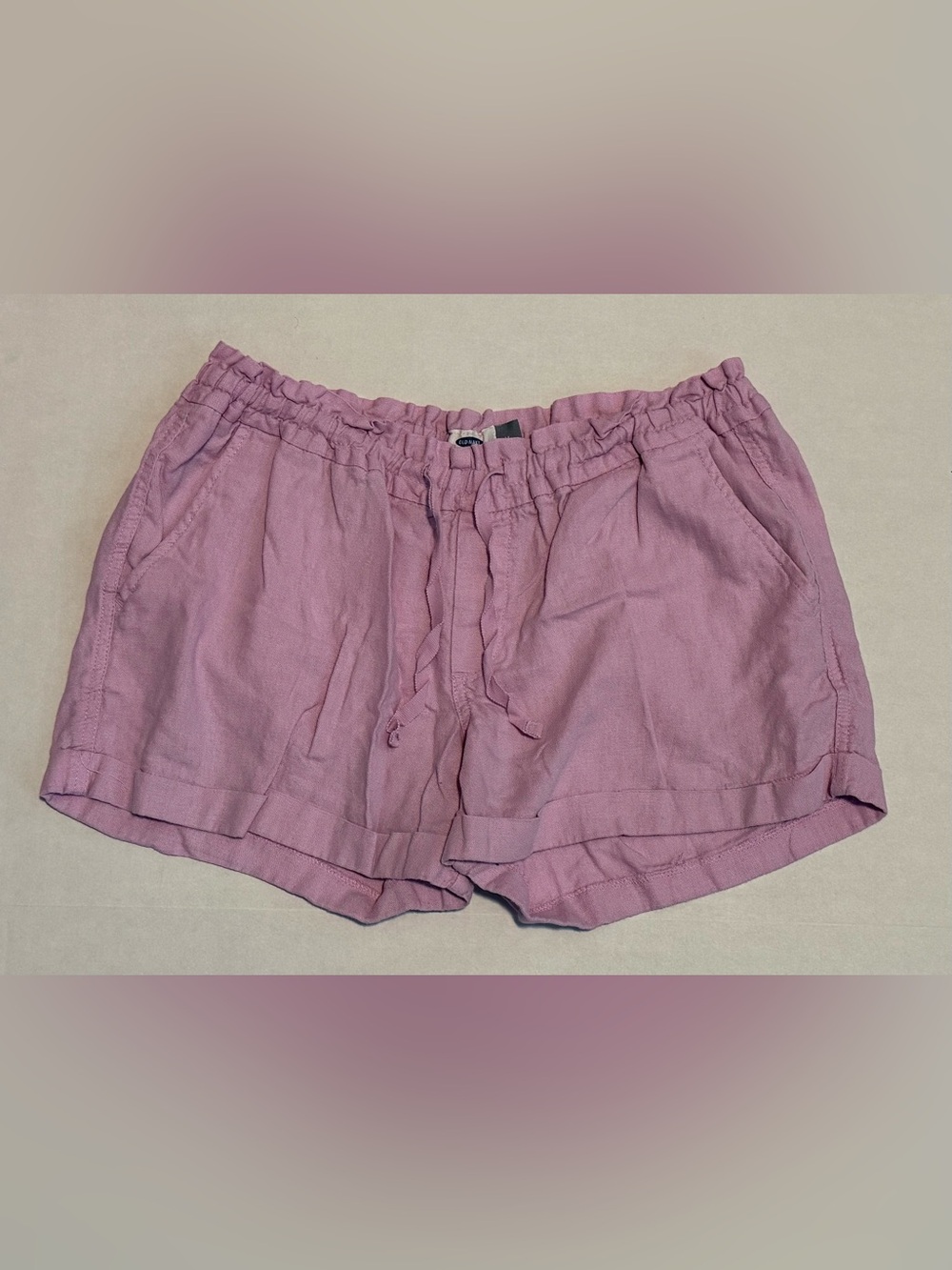 Old Navy Lavender Linen Drawstring Women's Shorts